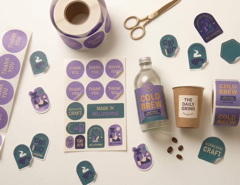 Custom stickers and labels printed in Melbourne by Sticky Sitch