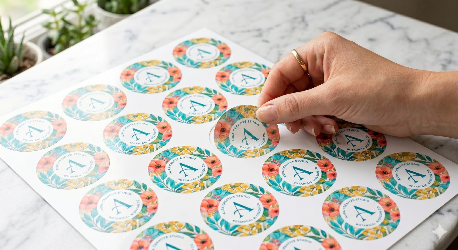 Cheap custom stickers printed on kiss-cut sticker sheets